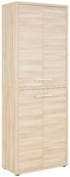 Maja Set+ Tall 4-Door Cupboard in Natural Oak