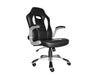 Alphason Talladega Black and White Racing Style Leather Chair (AOC8211WHI)