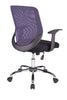 Alphason Atlanta Black and Purple Mesh Office Chair (AOC9201-M-PUR)