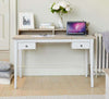 Front image of the Baumhaus Signature Grey Desk (CFF06B) in position