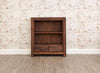 Front image of the Baumhaus Mayan Walnut Low Bookcase (CWC01B)