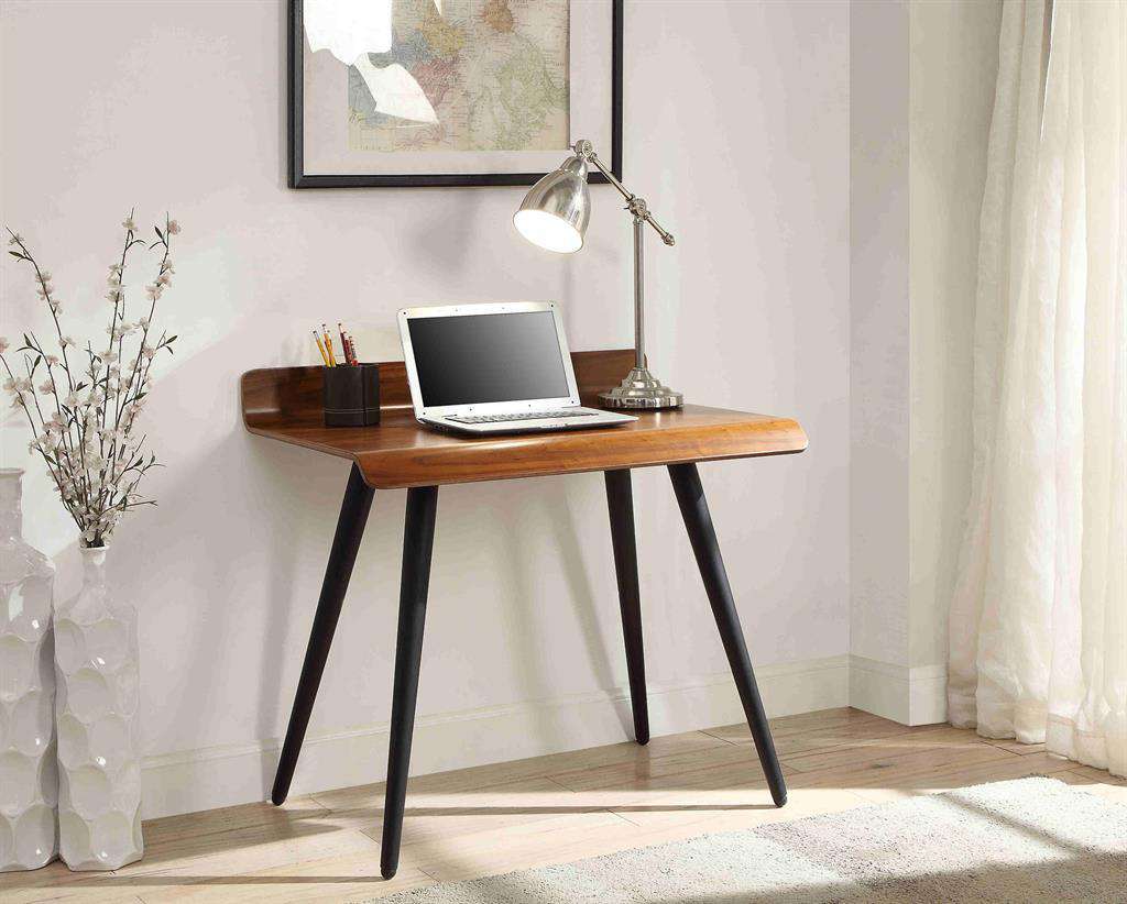 Jual Vienna PC608 V Desk 900 Walnut Office Desk by Jual Furnishings in use.