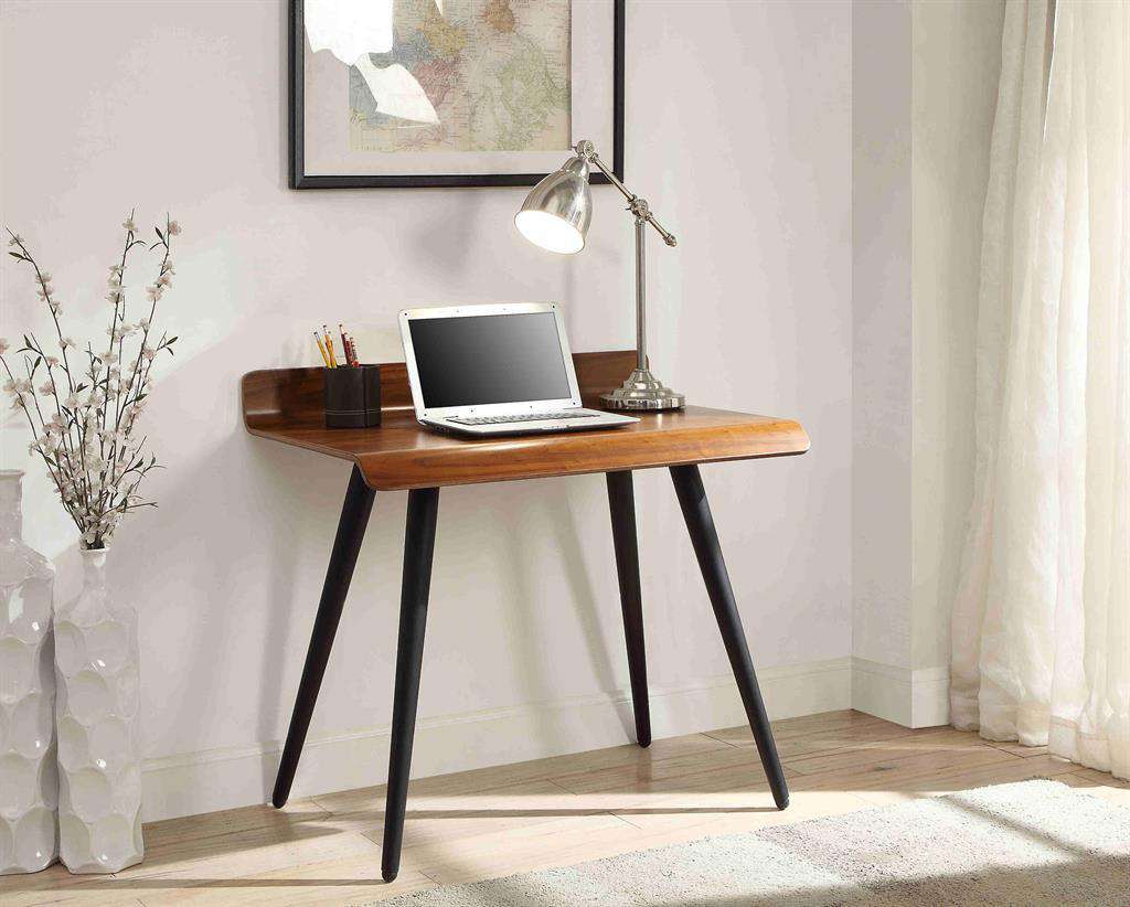  Jual Vienna PC608 V Desk 900 Walnut Office Desk by Jual Furnishings in use.