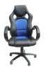 Alphason Daytona Black and Blue Racing Style Leather Chair (AOC5006BLU)