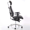 Side image of the Dynamic Chiro Plus Ultimate Ergonomic 24Hr Executive Chair in Black Leather