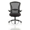 Front image of the Dynamic Houston HD Black Mesh Executive Office Chair