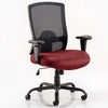 Dynamic Portland HD Black Mesh Executive Office Chair with Ginseng Chilli seat