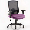 Dynamic Portland HD Black Mesh Executive Office Chair with Tansy Purple seat