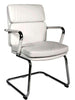 Teknik 1101WH - Deco Faux Leather Visitor Chair in White