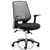Dynamic Relay Mesh Operator Chair with Silver Mesh Backrest