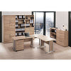 Maja Harmony Corner Link in Sonoma Oak shown with other Harmony Office Furniture