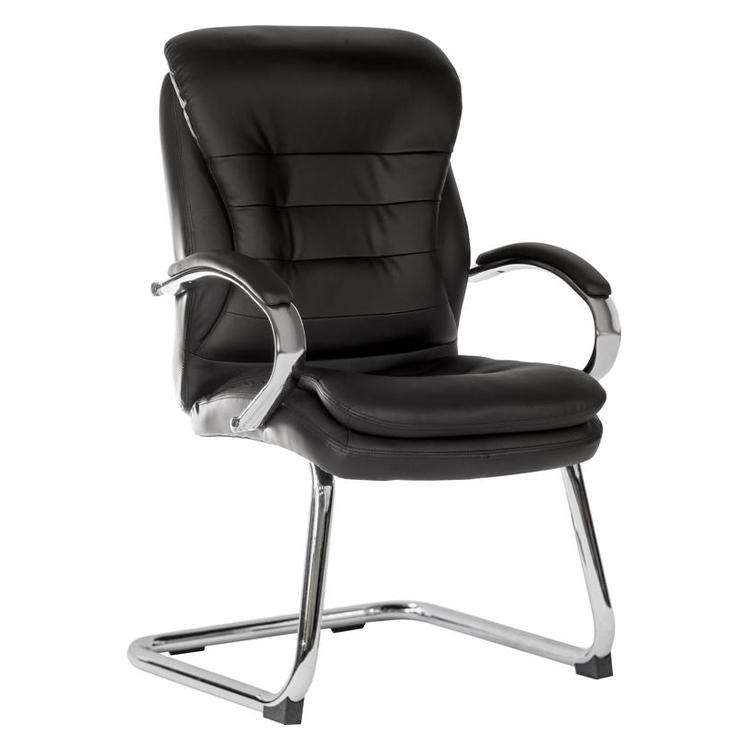 Teknik 6958 - Goliath Light Visitor Black Leather Chair