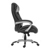 Side angle of the Teknik 6916 - Siesta Luxury Faux Leather Executive Chair in Black