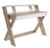 Alphason Aspen Light Oak and White Writing Desk (AW2110)