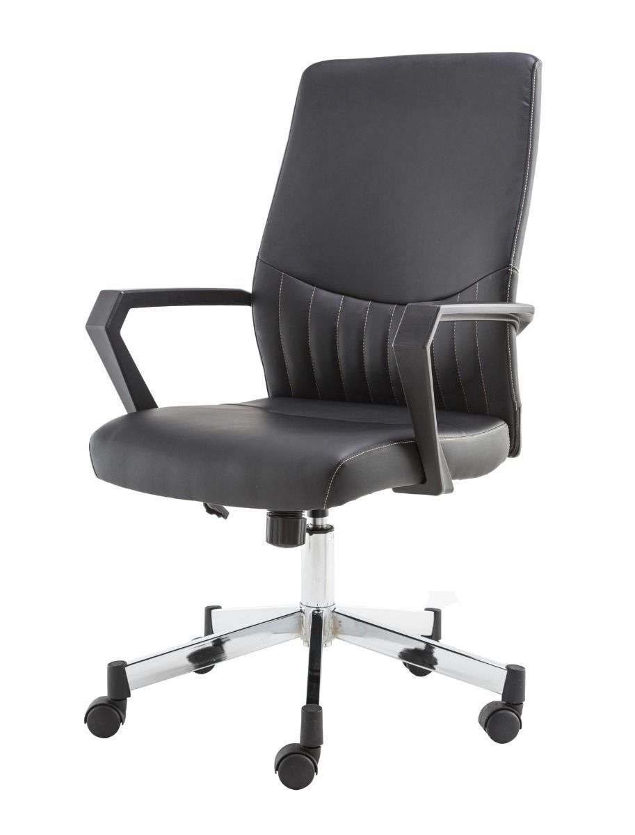 Faux Leather Alphason Office Chair Alphason Brooklyn Black Leather