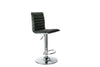 Alphason Colby Black High Back Leather Barstool (ABS1301-BLK)