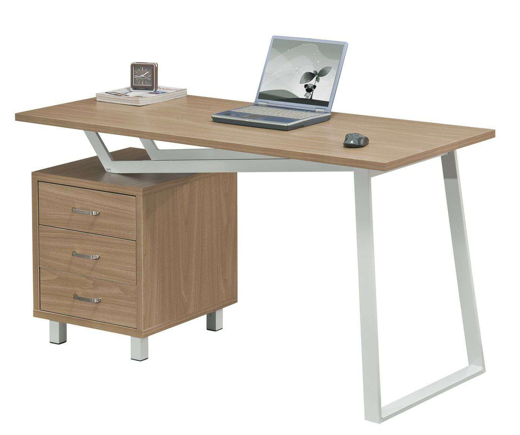Alphason Seattle Office Desk in Light Oak (AW23533)