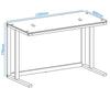 Alphason Air Smoked Glass Desk (AW53385)