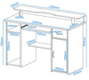 Alphason Albany Workstation in Beech (AW12362-BC)