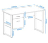 Alphason Cabrini Office Desk (AW22226-WH)