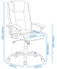 Alphason Houston Cream Executive Leather Office Chair (AOC4201A-L-CM)