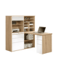 Maja Mini Office 9565 in Sonoma Oak and High Gloss White (9565 2556)