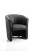 Dynamic Neo Black Leather Tub Chair