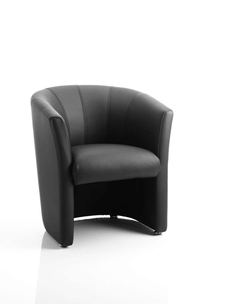 Dynamic Neo Black Leather Tub Chair