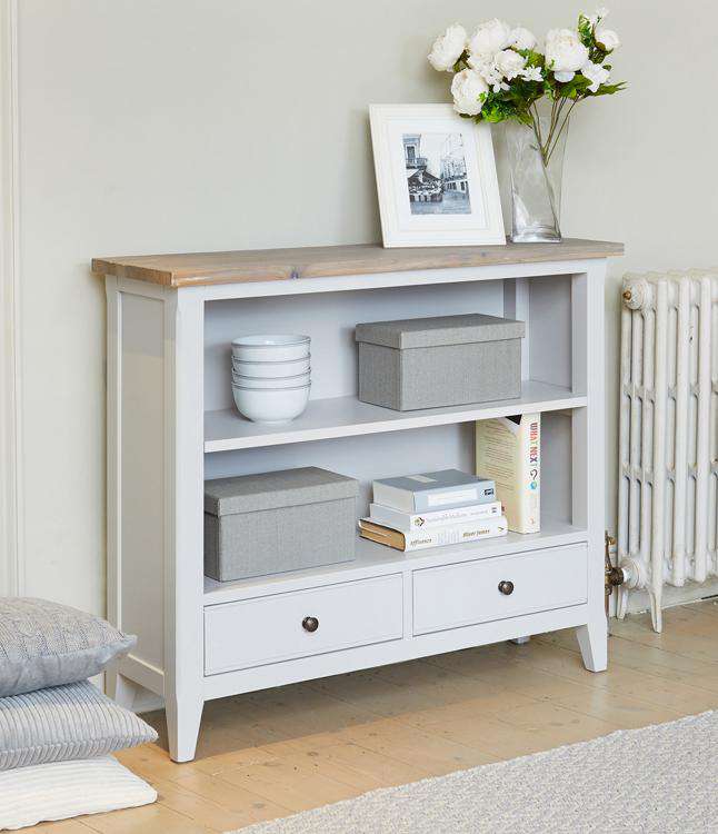Baumhaus Signature Grey Low Bookcase (CFF01A)
