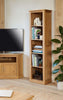 Image of the Baumhaus Mobel Oak Narrow Bookcase (COR01D)