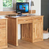 Image of the Baumhaus Mobel Oak Single Pedestal Home Office Desk (COR06B)