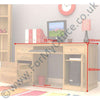 Baumhaus Mobel Oak Twin Pedestal Home Office Desk (COR06C)