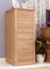 Image of the Baumhaus Mobel Oak 3-Drawer Filing Cabinet (COR07D)