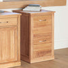 Image of the Baumhaus Mobel Oak Desk Height Filing Cabinet (COR07A)