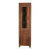 360 rotating image of the Baumhaus Mayan Walnut Narrow Glazed Cabinet (CWC01C)