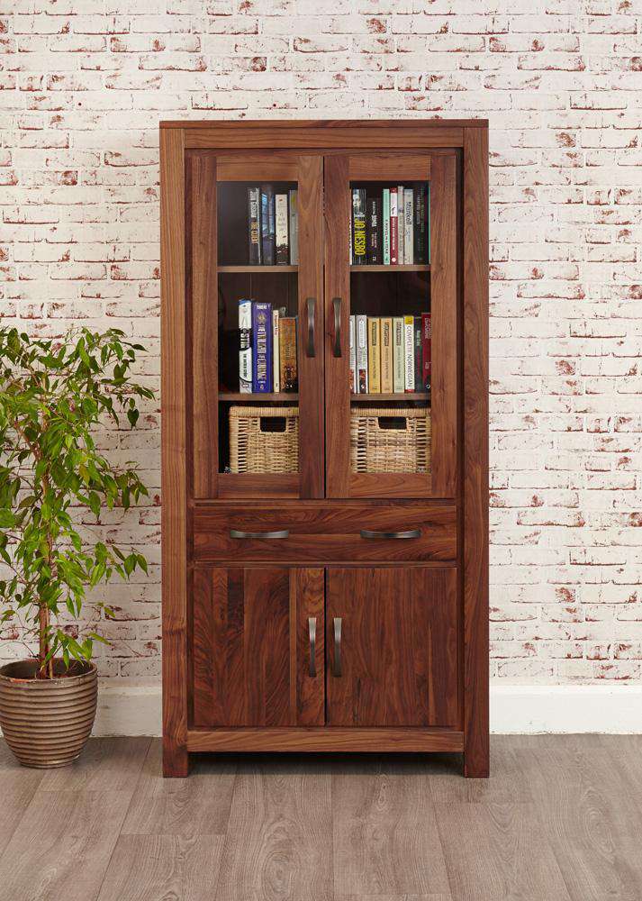 Image of the Baumhaus Mayan Walnut Large Glazed Cabinet (CWC01D)