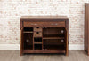 Front angle of the Baumhaus Mayan Walnut Hidden Home Office Hideaway (CWC06A)