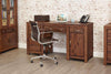 Image of the Baumhaus Mayan Walnut Twin Pedestal Home Office Desk (CWC06B) shown with other Baumhaus Mayan furniture
