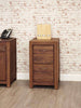 Image of the Baumhaus Mayan Walnut Desk Height Filing Cabinet (CWC07A)