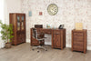 Image of the Baumhaus Mayan Walnut Desk Height Filing Cabinet (CWC07A) shown with other Baumhaus Mayan furniture