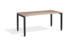 Lavoro Apex Height Adjustable Office Desk with Black Frame-Grey Nebraska Oak