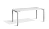 Lavoro Apex Height Adjustable Office Desk with Silver Frame-White