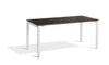 Lavoro Apex Height Adjustable Office Desk with White Frame-Wenge