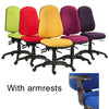 Examples of the Teknik 9500 - Ergo Comfort Fabric Executive Office Chair with armrests in bespoke Spectrum fabric colours
