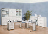 Maja Harmony Corner Link in White shown with other Harmony Office Furniture