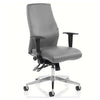 Dynamic Onyx Ergonomic Executive Grey Leather Office Chair