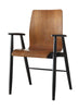 Jual Curve PC612 Office Chair In Walnut by Jual Furnishings