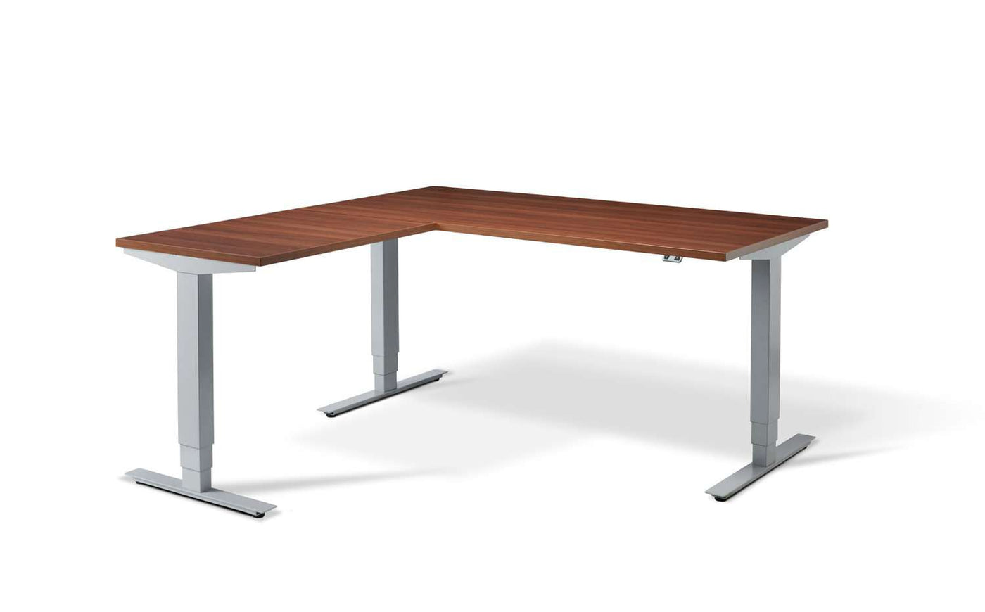 L clearance adjustable desk