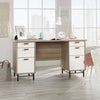 Teknik Avon Oak and White Desk with Leather Handles