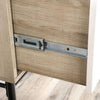 Teknik Avon Oak and White Desk with Leather Handles